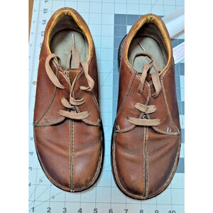 Dr. Martens 9 Womens VTG Docs Brown Leather Split Toe Oxford Shoes
